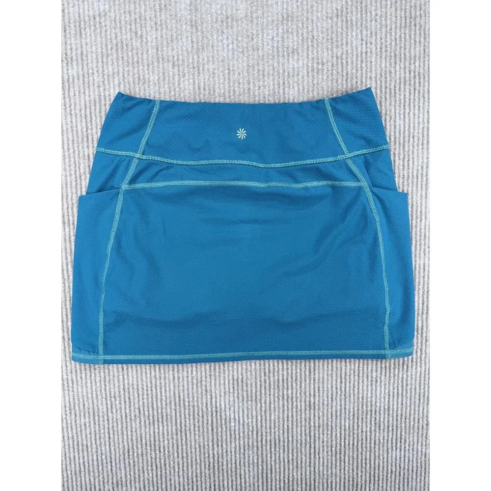 Athleta Coastal Teal Dobby Action Skort 14.5